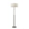 Homeroots Metal Dual Pole Floor Lamp, Brushed Steel 372650 - alternate 1